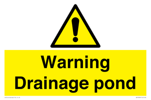 Warning Drainage pond